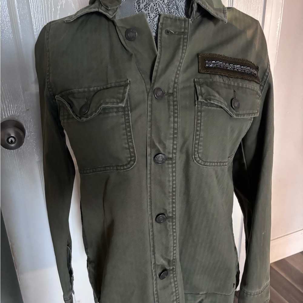 AMERICAN EAGLE OUTFITTERS MILITARY STYLE JACKET SZ XS- LIKE NEW Cropped